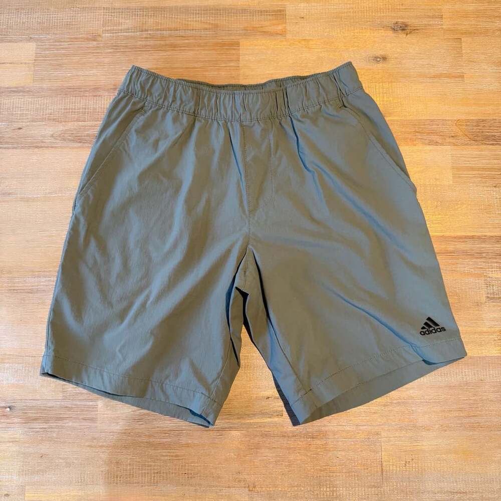 Adidas Golf Woven Elastic Waistband Gym Training Shorts green S